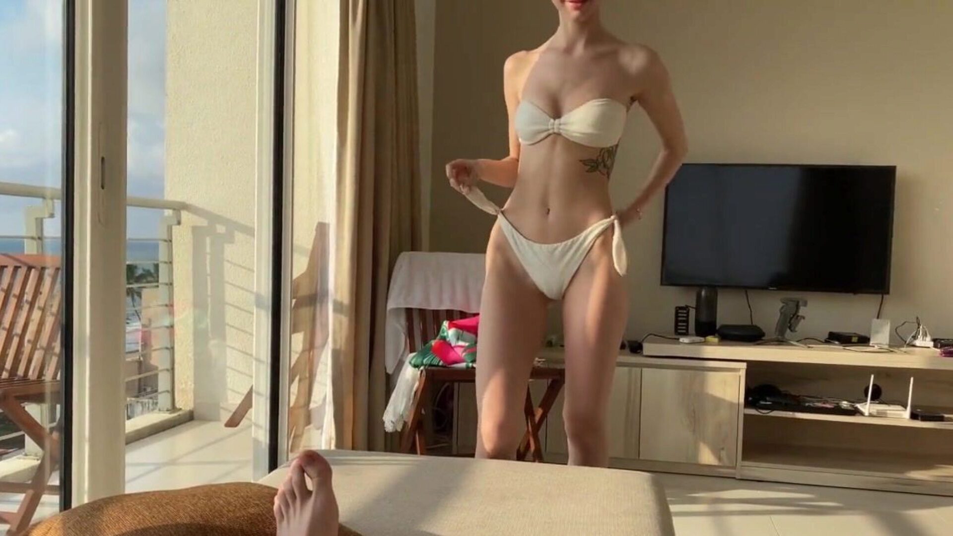 Couple Fucking while their Cuckold Friend Watches - SolaZola