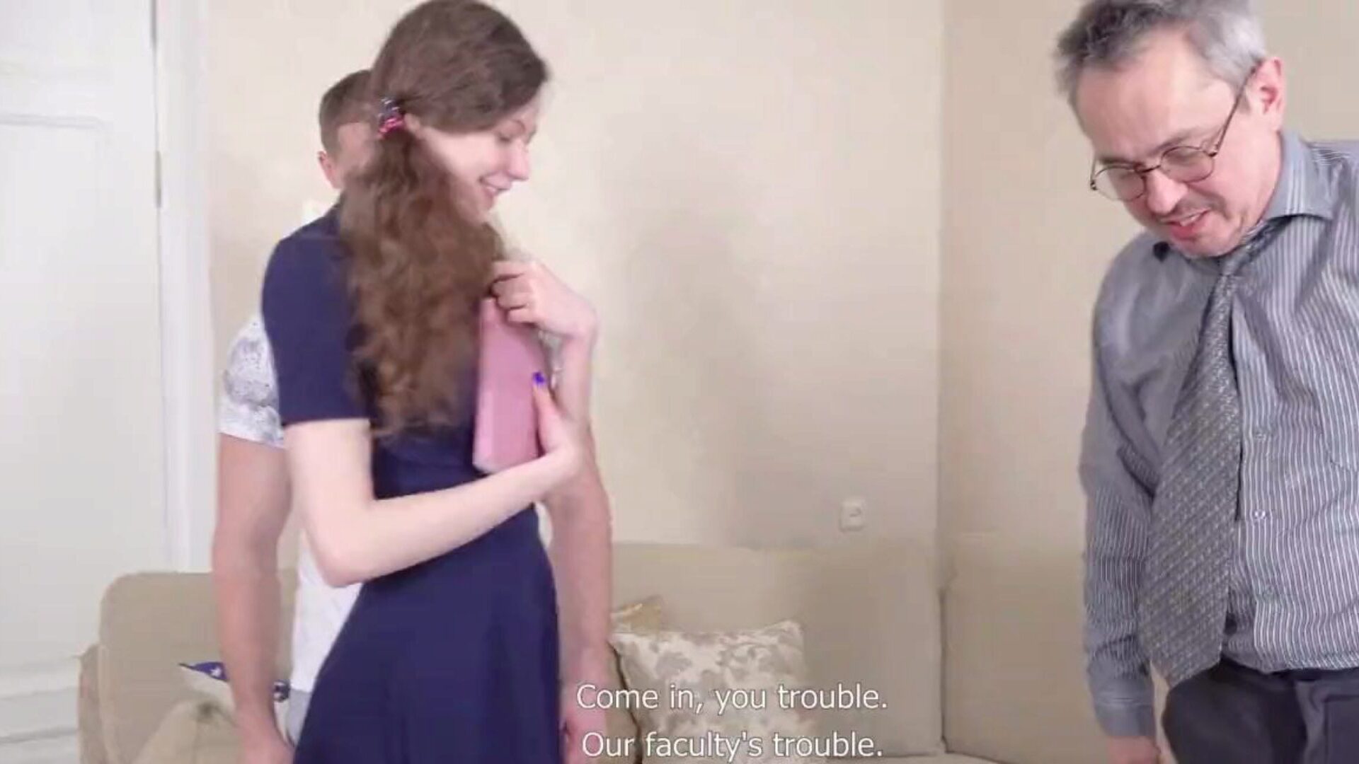 Babe comes to explore but gets a dual tear up